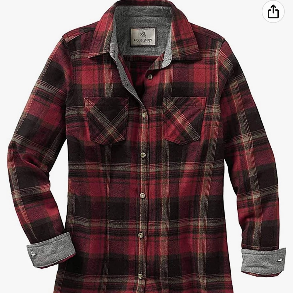 Legendary Whitetails Women’s Flannel Shirt Size XL